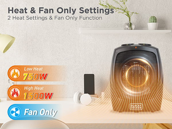 BLACK+DECKER Portable Space Heater