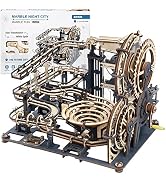 ROKR 3D Wooden Puzzles for Adults Marble Run Model Building Kit(LGA01 Marble Night City)