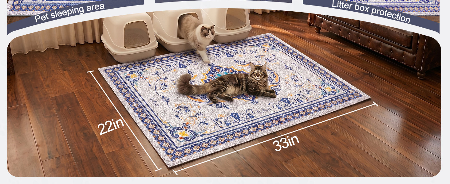 cat liter mat