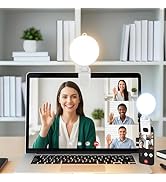 Ring Light for Computer Monitor, 3 Color Modes &amp; 10 Brightness Levels USB Clip on Ring Light for ...