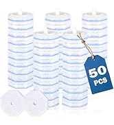 50 Count Disposable Toilet Wand Refills, 5X Cleaning Power Scrubber Refill, Bathroom Cleaning Sup...