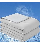 OIGAE Cooling Comforter King Size, Double Sided Cooling Blanket with Q-Max > 0.5 Arc-Chill Coolin...