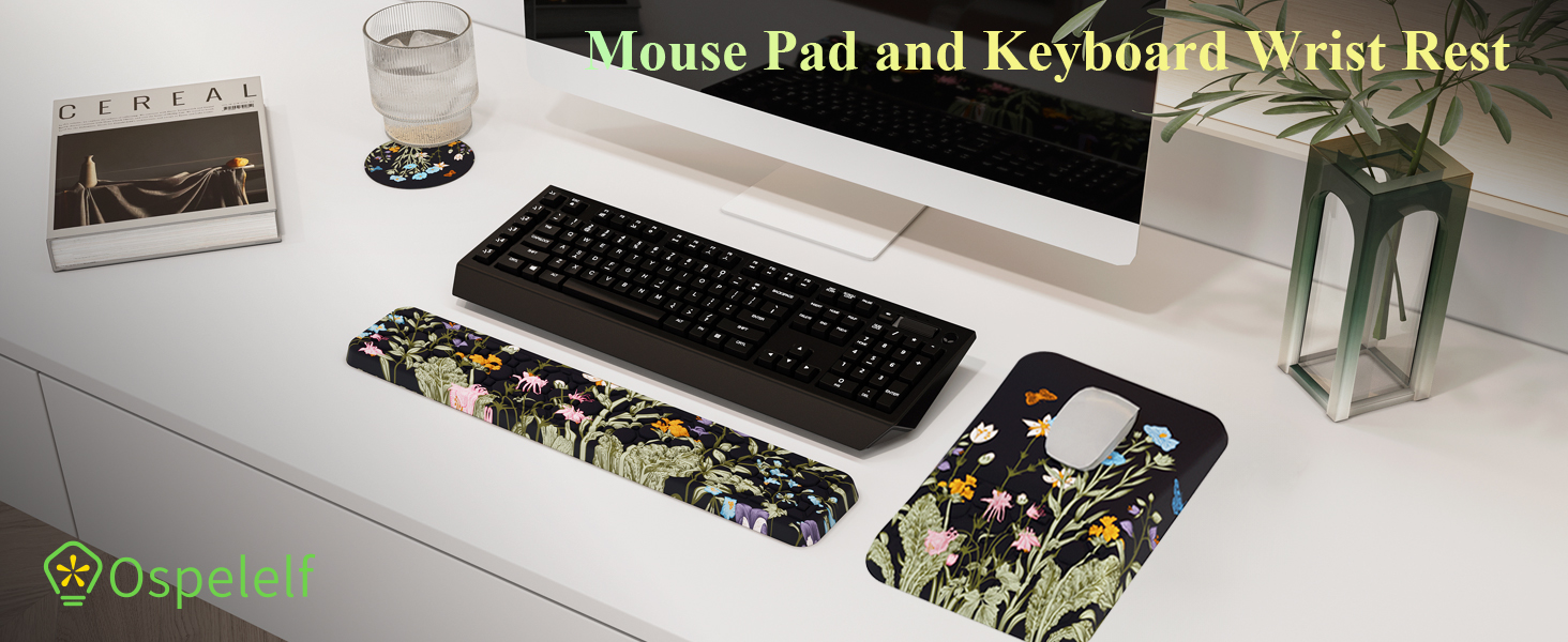 Keyboard wrist rest and mousepad