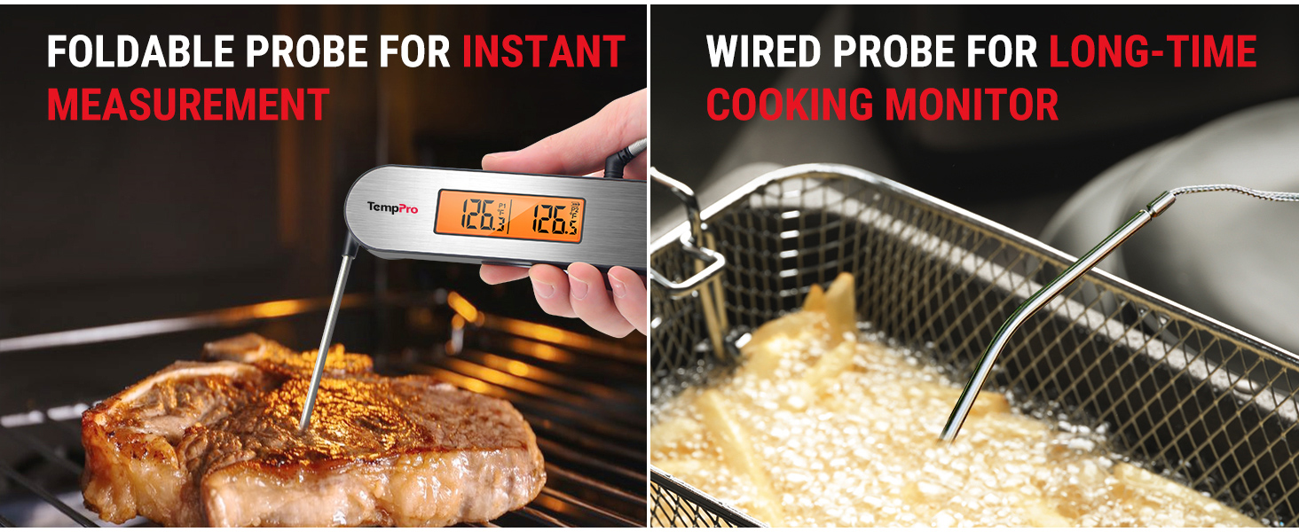 thermopro kitchen thermometer bluetooth meat thermometer food thermometer for cooking and baking