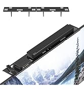 Adjustable Steel TV Top Shelf, Soundbar Mount, Universal Monitor Shelf for Soundbar, Game Console...