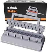 PEOUWNES Large Kebab Maker Press, Gray Plastic Kabab, Manual Kabob Mould, Kabob Maker Barbecue Sk...