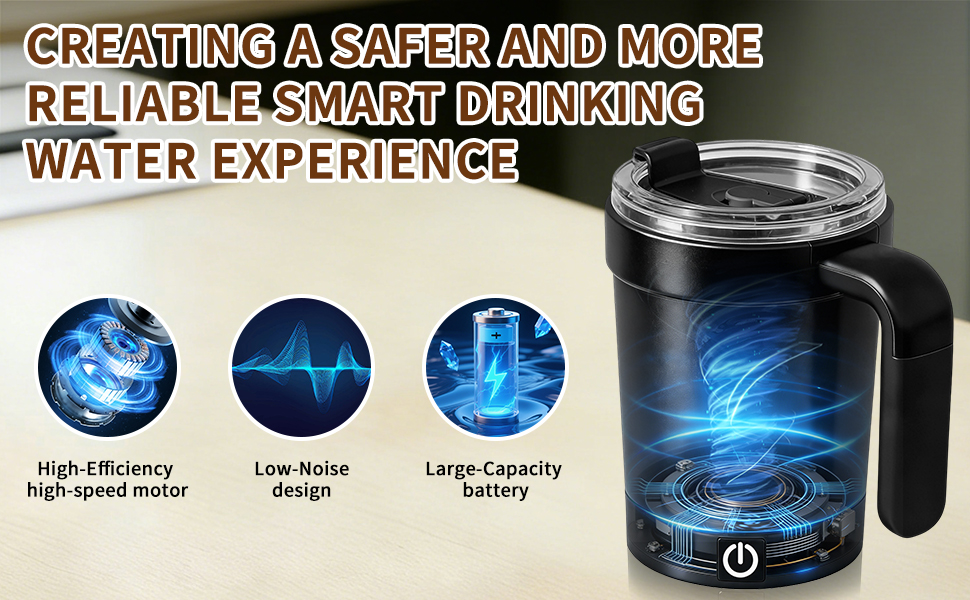 automatic stirring coffee mug