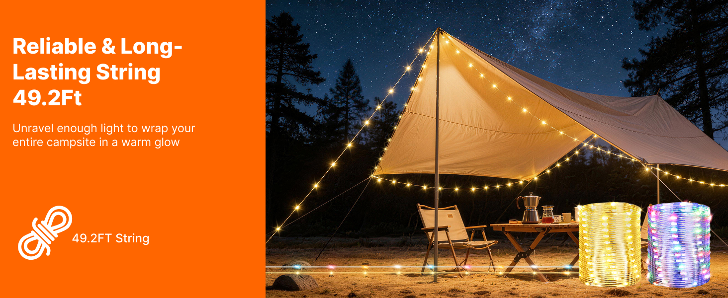 solar camping string lights