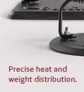 Cuisinel Grill Press - Cast Iron Burger Press for Bacon, Steak and Smashed Hamburgers - 7.5