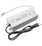 100W 12 Volt LED Power Supply, Waterproof IP67 LED Driver, 110V AC to 12V DC Converter, LED Trans...