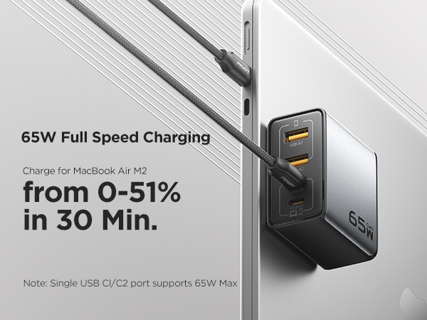 65W Full Speed Charging