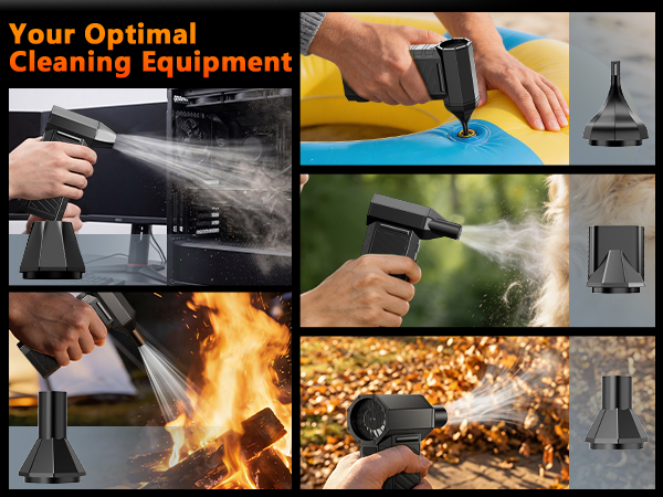 Text reads 'Your Optimal Cleaning Equipment'. Collage of commercial cleaning images showing equipment in use with steam and spray applications.