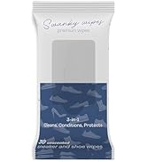 Swanky Shoe Cleaner Wipes - Leather and Sneaker Cleaner, Removes Dirt, Grime and Stains, Quick & ...