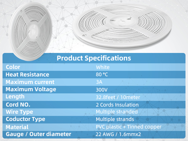 led extension wire 2pin