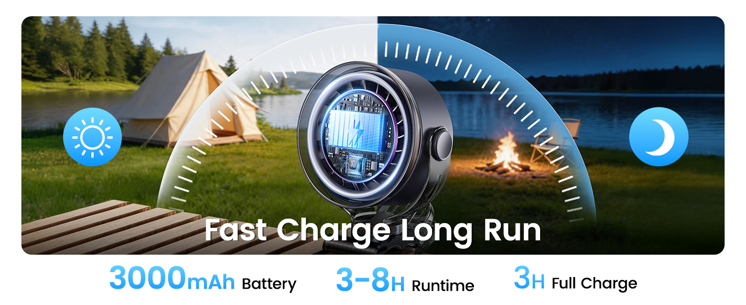 rechargeable clip fan