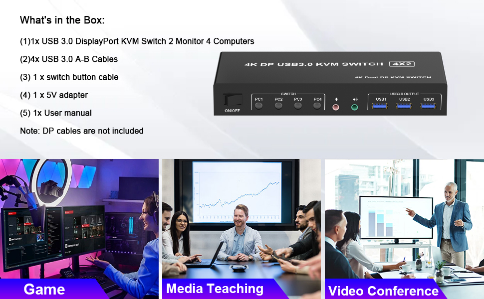 kvm 3 computers 2 monitors kvm switch 3 computers 2 monitors
