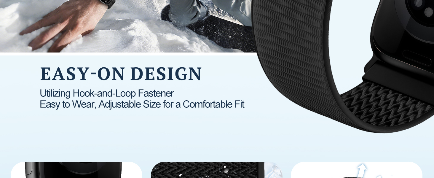 nylon sport loop band for apple watch band