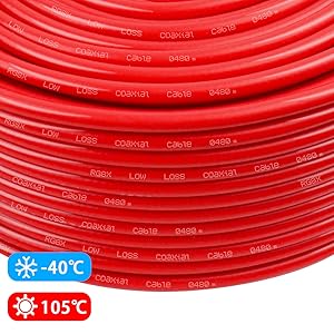Red RG8X Coaxial Cable