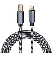 WORLDBOYU Lightning to MIDI Cable USB OTG Type B Cable for Select iPhone, iPad Models for Midi Co...