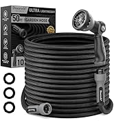 Doorich Garden Hose, Flexible Ultra Lightweight Durable, Kink-Free Water Hose with 10 Function Sp...