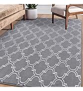 Amearea Fluffy Moroccan Trellis Rug, Soft Shag Boho Rugs for Bedroom, Shaggy Modern Area Rug for ...