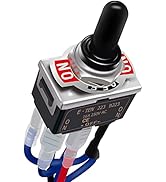 TWTADE Waterproof Momentary Reverse Polarity Switch 12V 10 Amps DC Motor Control 6 Pin 3 Position...