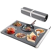HAUSHOF Warming Mat for Food, Electric Extra Large Food Warming Mat for Countertop, Fast Heating ...
