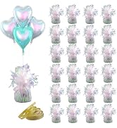 Moretreat Aluminum Foil Balloon Weights for Parties (24 pcs) - 0.31lb (140g) Each - Premium Ballo...