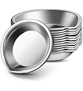 DOITOOL 12 PCS Stainless Steel Painting Color Palette, with Mouth 2 inch Painting Trays Makeup Pa...