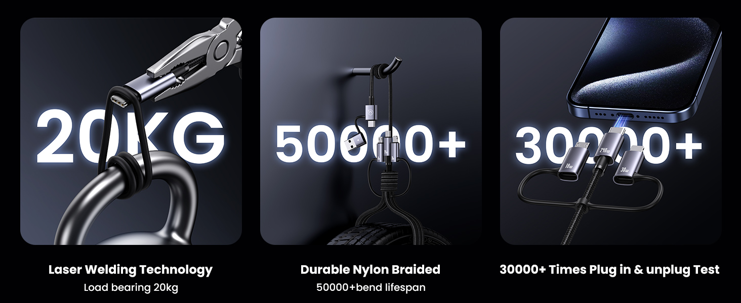 USAMS 6 in 1 Multi Charging Cable