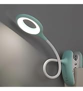 GCDFGV Clip On Reading Light for Bed Headboard, USB Rechargeable Clip On Lamp, 5W Kids Reading Li...