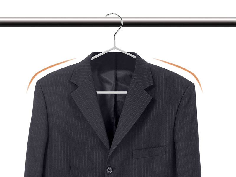 metal coat hanger suit hanger white metal hanger