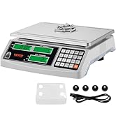 VEVOR Industrial Counting Scale, 30 kg x 1 g, Digital Scale for Parts and Coins, g/kg/lb Units, E...