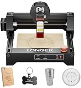 LONGER Laser Engraver – Ray5 mini Portable Laser Engraving and Cutting Machine, 0.04mm Laser Spot...