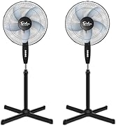 Simple Deluxe Oscillating 16? 3 Adjustable Speed Pedestal Stand Fan for Indoor, Bedroom, Living R...
