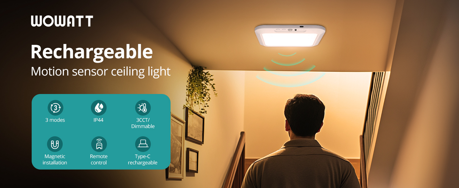 Rechargeable Battery Operated Ceiling Light
