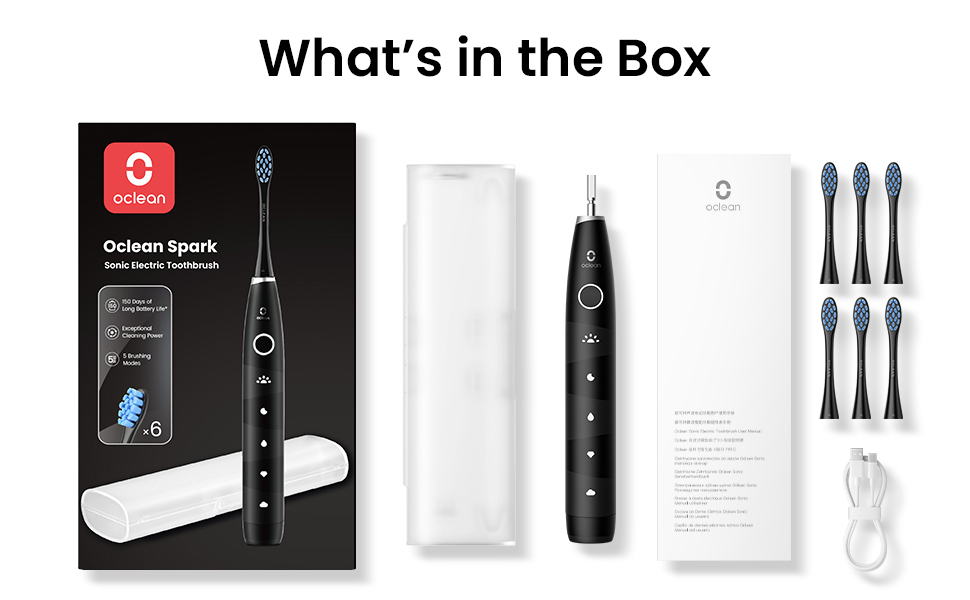 Oclean Electric Toothbrush for Adults, Rechargeable Sonic Travel Toothbrush