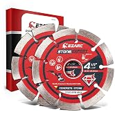 EZARC 4-1/2 inch Segmented Diamond Blade, Diamond Cutting Wheel for Angle Grinder Stone Master, 4...