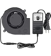 GDSTIME 97mm x 33mm DC Blower, 110V 220V AC Powered Fan 9733 with Variable Speed Controller for D...