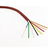 Cableague Thermostat Wire 18/8 18 Gauge 8 Conductor ETL 18-8 50 Feet Brown (18-8 Brown, 50Feet)