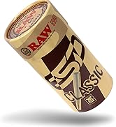 RAW Cones Classic King Size | 50 Pack | Natural Pre Rolled Rolling Paper with Tips &amp; Packing Tube...