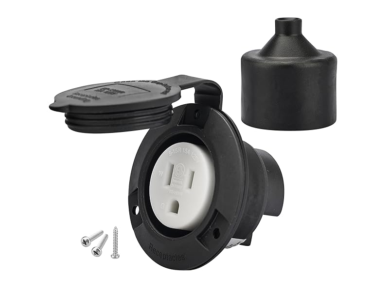 15 amp outlet with cover