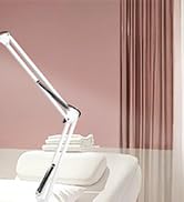 KUVRS 10X Magnifying Floor Lamp with Light, 5 Wheel Rolling Base Esthetician Light, 2200 Lumens I...