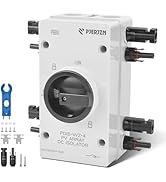 Pjerjzn Solar Panel Disconnect Switch 4P 32A 1000VDC Isolator Switch PV System IP66 Waterproof - ...