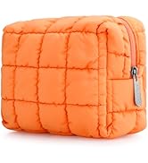 E-Tree Cute Makeup Bag,Quilted Cosmetic Bag,Make up Pouch for Purse,Toiletry Zipper Pouch,Checker...