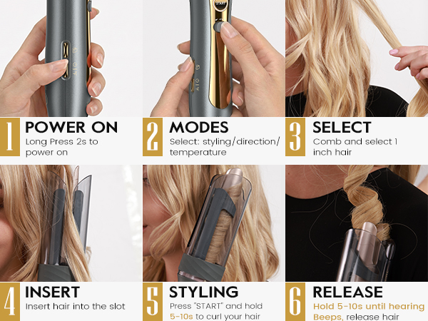 beach waves rotating curling iron