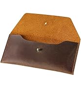 Ringsun Leather Money Cash Envelopes Wallet for Men, Money Bag Pouch Reusable Budget Envelope Wal...
