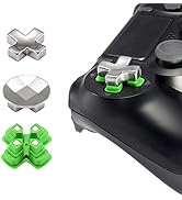 eXtremeRate Magnetic Metal Buttons for PS4 Controller, Adjustable Dpads Replacement Parts for PS4...