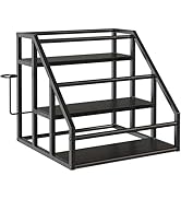 Vantimo Coffee Syrup Rack Organizer, 3 Tier Countertop Storage Shelves, Kitchen Storage, Syrup Bo...