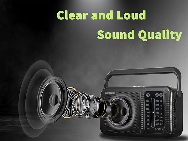 Clear and loud sound quality